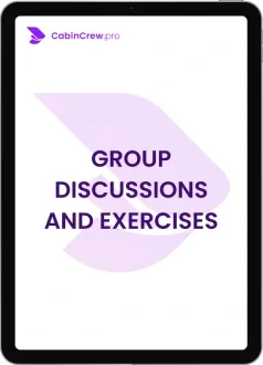 Discussions de groupe, scénarios type Emirates. Tâches en binôme, en groupe et team building. Préparation recrutement PNC Emirates, Etihad, Qatar Airways, Air France, Transavia, easyJet, Ryanair, Wizz Air.