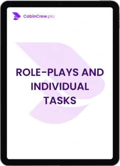 Jeux de rôle et tâches individuelles pour recrutement PNC. Assessment Emirates : annonces à bord, sujet tiré au sort, auto-présentation. Préparation Emirates, Etihad, Qatar Airways, Air France, Transavia, easyJet, Ryanair, Wizz Air, Air Corsica, Corsair, French Bee.